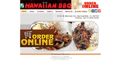 Desktop Screenshot of hawaiianbbqspringfield.com